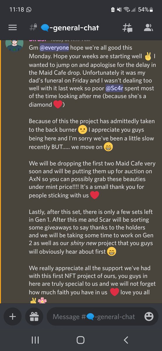 Gm guys, just a quick post so you can all see what I mentioned in the Discord about our next drop. 

Thank you all for supporting us and we can't wait to show you what we have planned in future 😁🌸

Much love #algofam ❤️