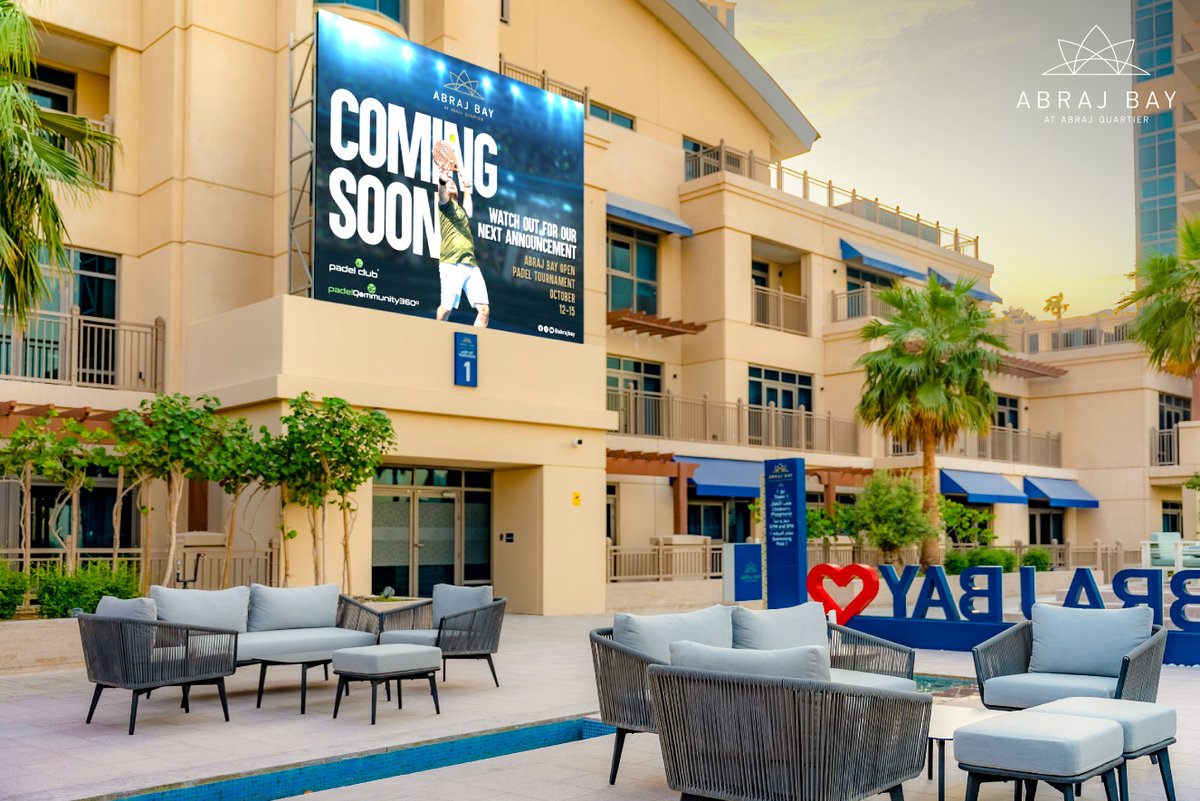 abrajbay's tweet photo. Have you registered for our upcoming padel tournament 12th – 15th October 2022? What are you waiting for?

#AbrajBay #gym #Luxury #Lifestyle #Happy #Healthy #Thepearlqatar #Fresh https://t.co/CRX3PBR56D