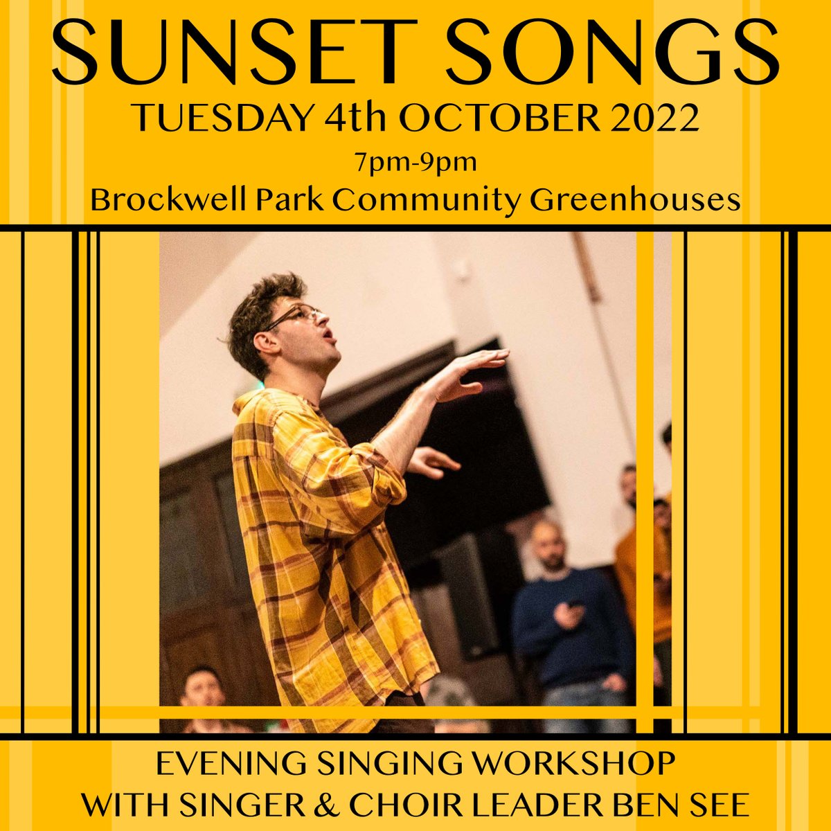 Ben See (@benseesings) on Twitter photo This is tomorrow night. Come along. All welcome!
<a href="/GardenBrockwell/">BrockwellGreenhouses</a>
brockwellgreenhouses.org.uk/event/sunset-s… This is tomorrow night. Come along. All welcome!
<a href="/GardenBrockwell/">BrockwellGreenhouses</a>
brockwellgreenhouses.org.uk/event/sunset-s…