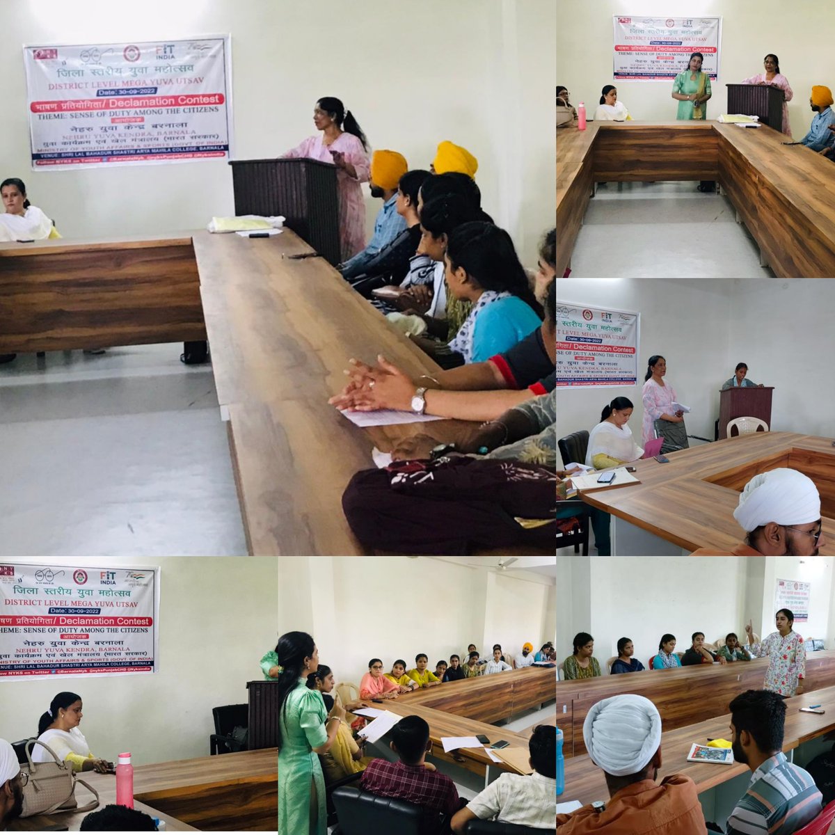 MYBHARATBARNALA's tweet photo. Glimpses of #DeclamationCompetition by NYK Barnala
#YuvaUtsav 
#NyksYuvaUtsav 
#YuvaSamvaad 
@Nyksindia 
@nyksPunjabCHD 
@DPRO_Barnala 
@YASMinistry 
@ianuragthakur 
@NisithPramanik 
@NyksSpecial 
@NyksProgramme https://t.co/d9DjZTSf53
