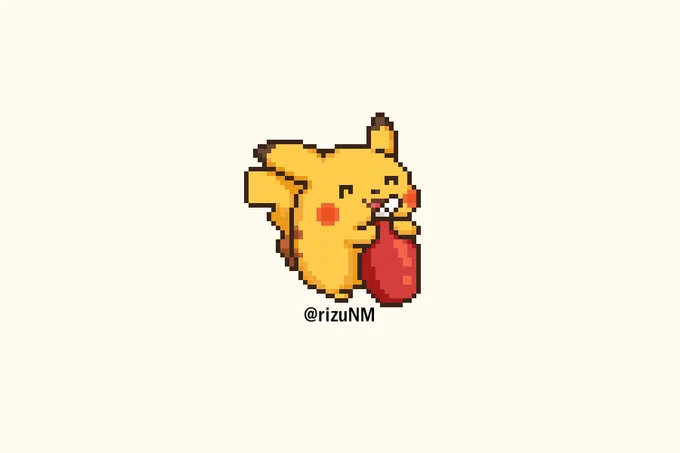 ドット絵ピカチュウ 