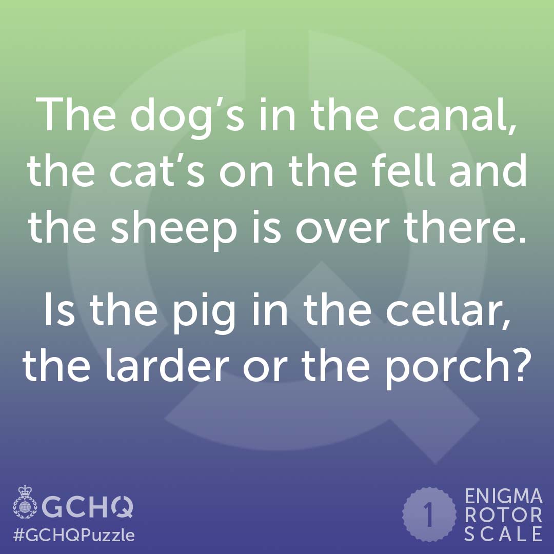 It wouldn't be Monday without a #GCHQPuzzle for you to tackle! ⬇️