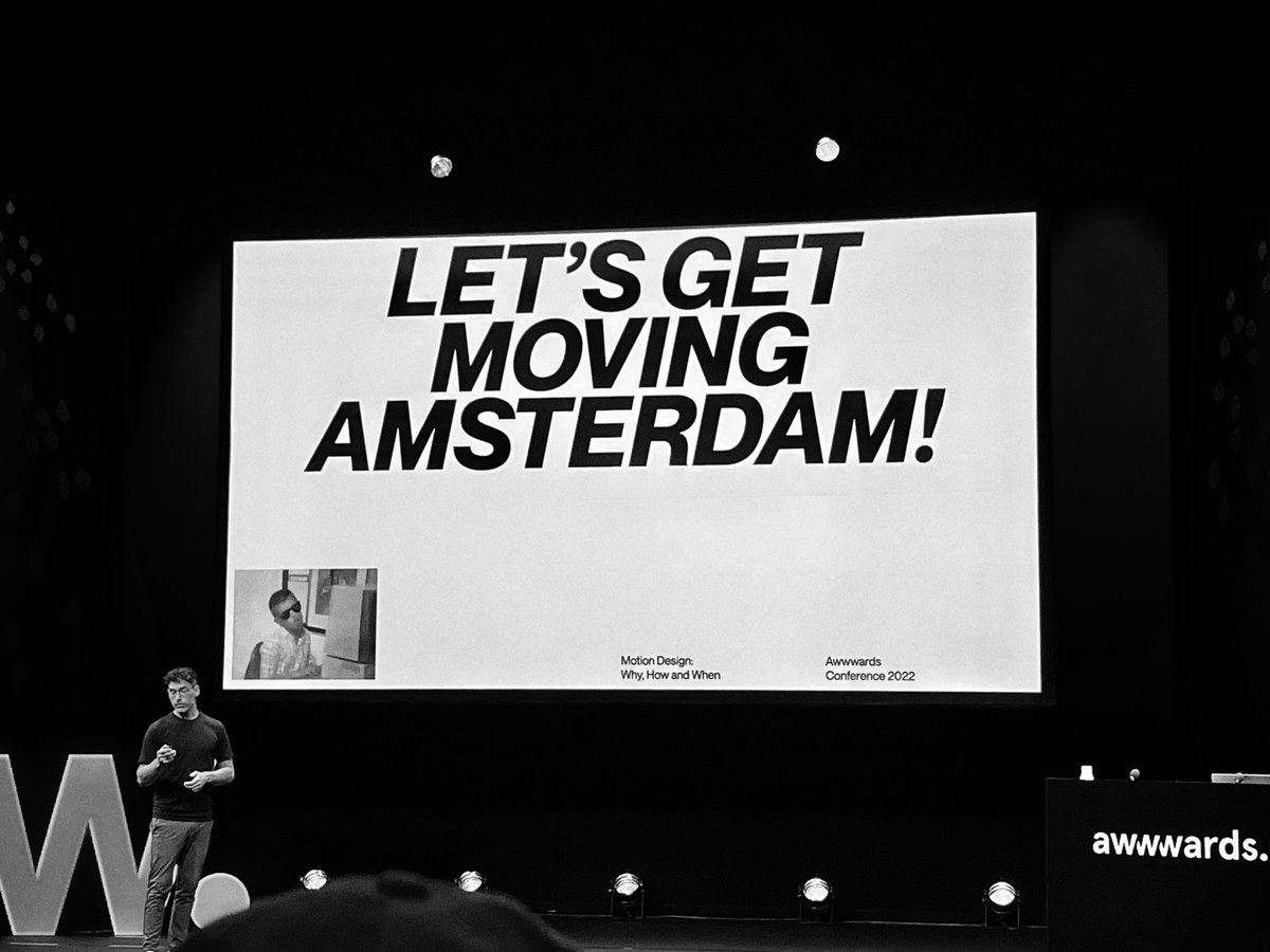 quark_design's tweet photo. great awwwards conference in Amsterdam. 
Great talks - great people - good times. 

#awwwardsconf #digital #design #ux #conference https://t.co/WCuRAHOFsC