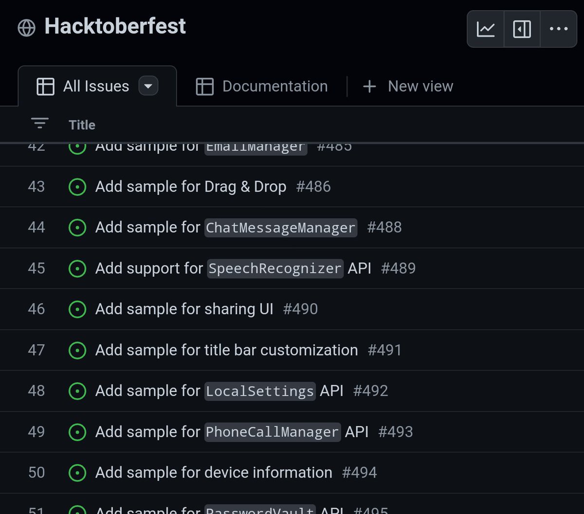 mzikmunddev's tweet photo. It's #Hacktoberfest time - the best opportunity to contribute to @UnoPlatform! I added quite a few issues for UI and non-UI API samples - pick whichever you like! https://t.co/sqLybEA2y8 https://t.co/qA5m8cbTSN