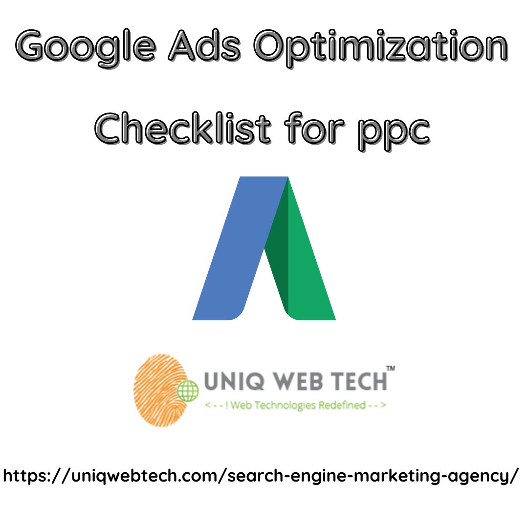 Uniq_webtech's tweet photo. Google Ads Optimization Checklist..#seo #googleads #ppc #searchenginemarketingagency #socialmediamarketingcompany #bestseocompany #ppcchecklist #travelseoagency #digitalmarketingagencyinusa #seocompanyinchennai
https://t.co/gjGMOjAu6m https://t.co/7wAbbBXUOz