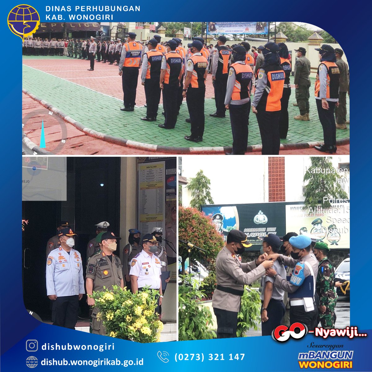 Apel Gelar Pasukan Ops Zebra Candi 2022 di Halaman Polres Wonogiri. (3/10) 

Budayakan Tertib Berlalu Lintas Dengan Mentaati Peraturan Lalu Lintas
#keselamatanlalulintas tanggung jawab bersama.
