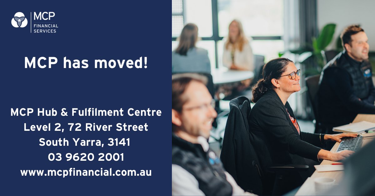 MCPGroup's tweet photo. Our head office has a new home in #Melbourne. We look forward to welcoming you soon
#financepartners #lending #financialservices #businessadvice https://t.co/pRapgfEwwN