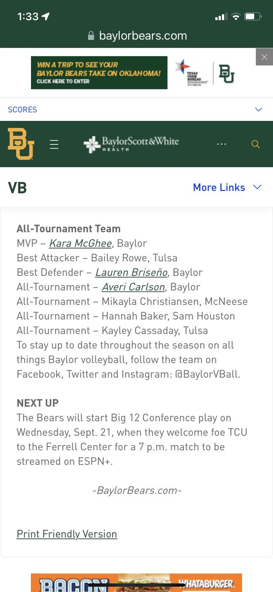 erowe20's tweet photo. Proud of my Babygirl!! Baylor Classic All Tournament Team- Best Attacker @BaileyB141  University of Tulsa Volleyball #20 Lefty! https://t.co/tfTIfa7yCI