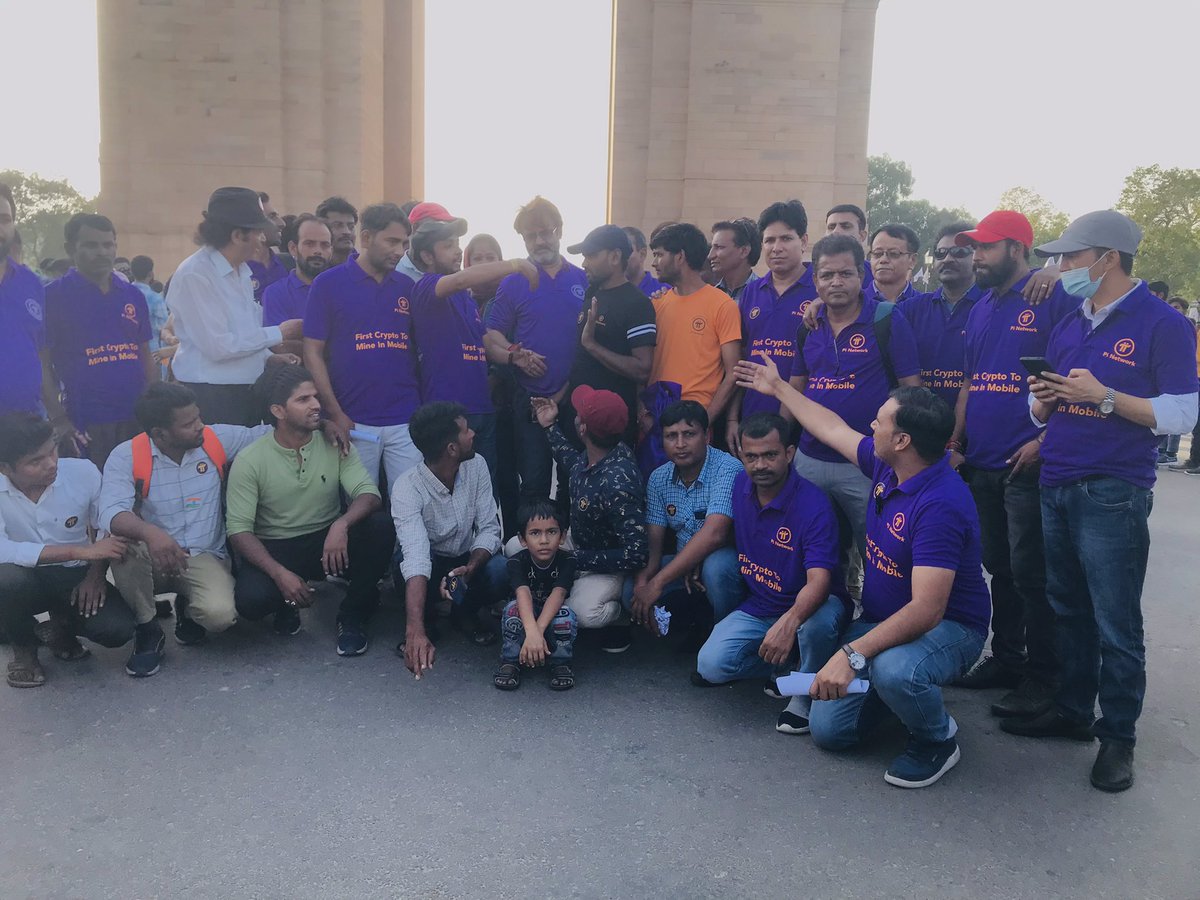 We Shine All Together With Pi Golbally Our First Gathering on Heart Of India ( India Gate ) New Delhi. We Learn We Teach We  Educate Each other for pi for better future