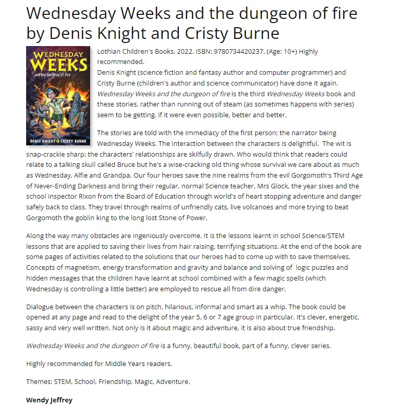 CristyBurne's tweet photo. Okay, I'm just going to go and happy dance right now. ππ₯°ππ€©
Thank you to @readplus and to everyone who is reading and loving and sharing the love for #WednesdayWeeks
#childrensbooks #kidlit #WendyJeffrey #STEM #funnybooks #booksforkids @hachettekidsanz @denisknightauthor https://t.co/jmUOYT6PuK
