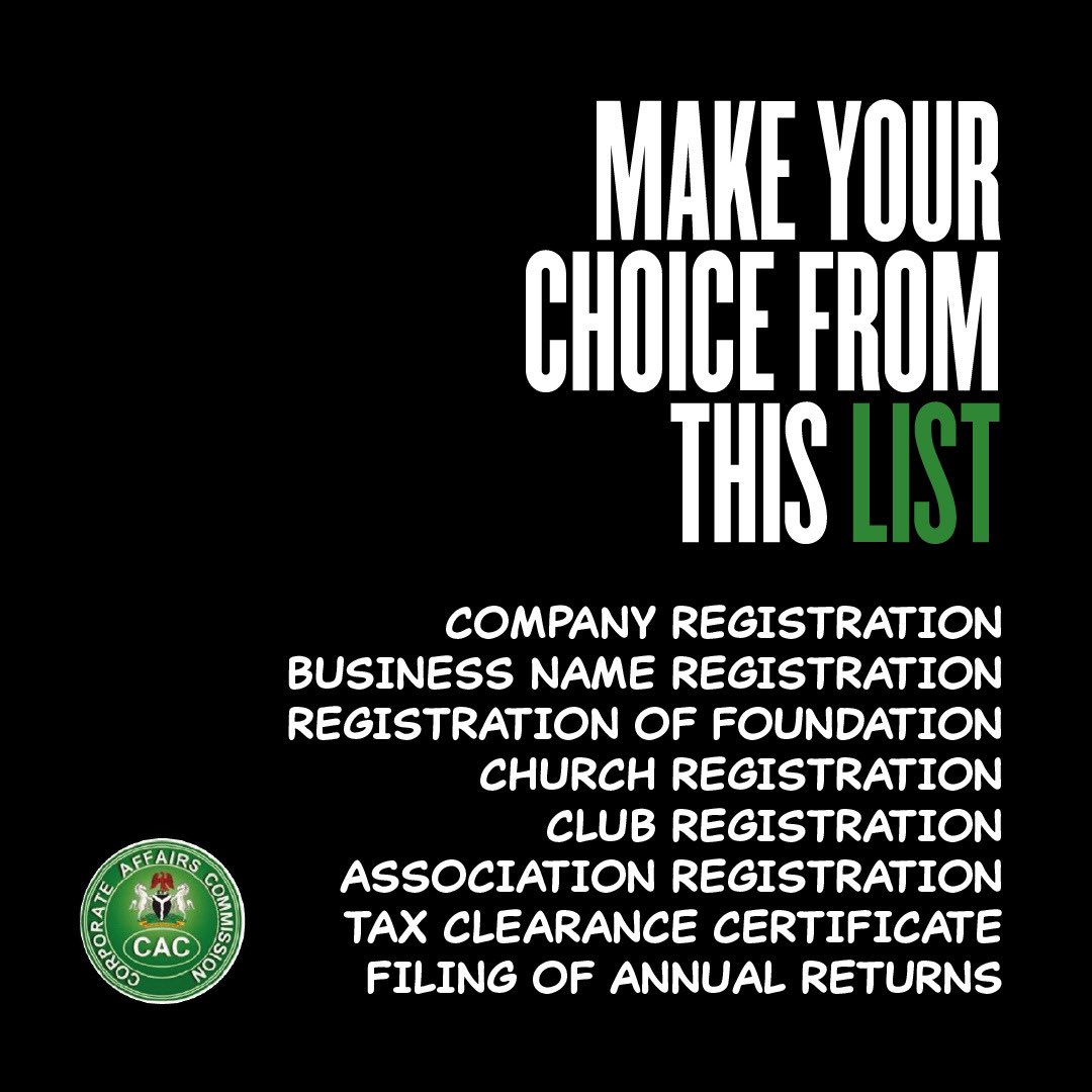 iam__obaino's tweet photo. Happy New Week ๐ช๐ผ
Pls Kindly retweet ๐ค
Do You Want To Get Your Business/Company Registered With CAC And You Donโt Know How To Go About It,
Send me a DM today or My WhatsApp
me via https://t.co/ZpKlSpYDYO
#AbujaTwitterCommunity #kingtalented #KnorrJollofFest https://t.co/7HCxayuLSW