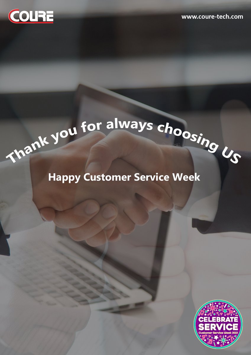 couretech's tweet photo. To all our clients, a very Happy Customer Service Week…. We promise to deliver you the best of services each and every time.
#customersservice #customersweek #celebrateservice #cs #courecelebrateservice https://t.co/nLJ8KZ9nGo