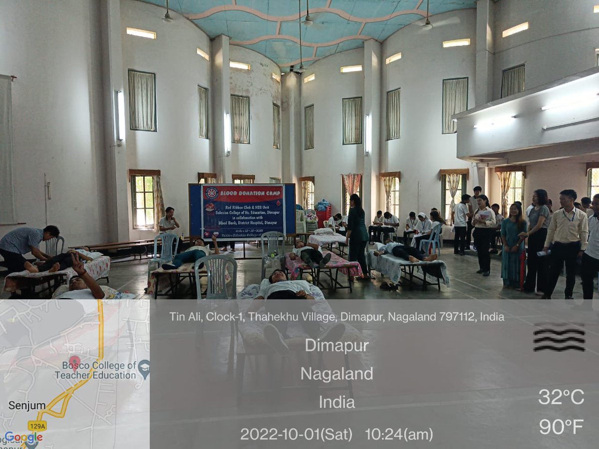 sno_nss's tweet photo. NSS Unit Salesian College of higher education Dimapur Nagaland in collaboration with Blood bank Civil Hospital Dimapur conducted Blood donations on 1/10/2022 https://t.co/if8Hpbo1XJ