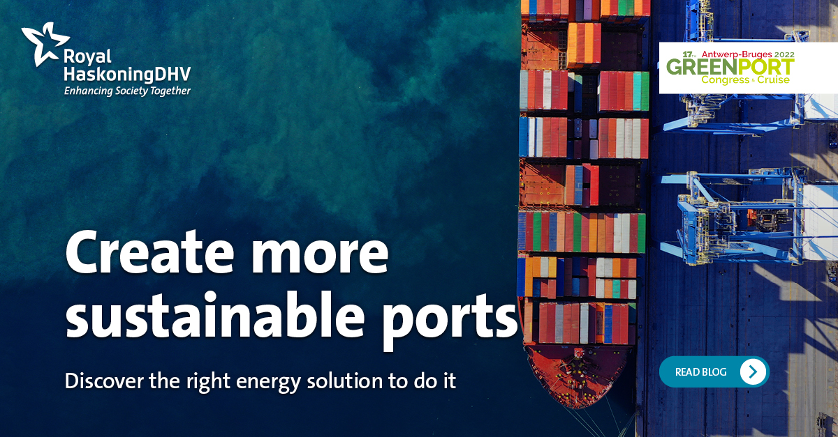haskoning's tweet photo. We need more sustainable ports to meet evolving environmental legislation. Discover the different ways renewable energy can help: https://t.co/Z4PKRCsj9L 
#GreenPorts #SustainablePorts #RenewableEnergy #PortElectrification https://t.co/DtHJLf6wwg