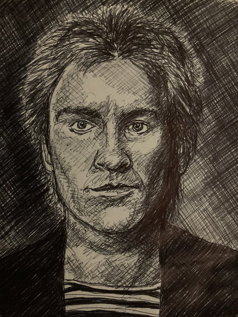 doodle_a_rama's tweet photo. #HappyBirthday #Sting #aka #GordonSumner #born #October 2nd, 1951 #singersongwriter of the #band #ThePolice #Fanart #art #sketch #blackink #drawing https://t.co/nIU018h39n