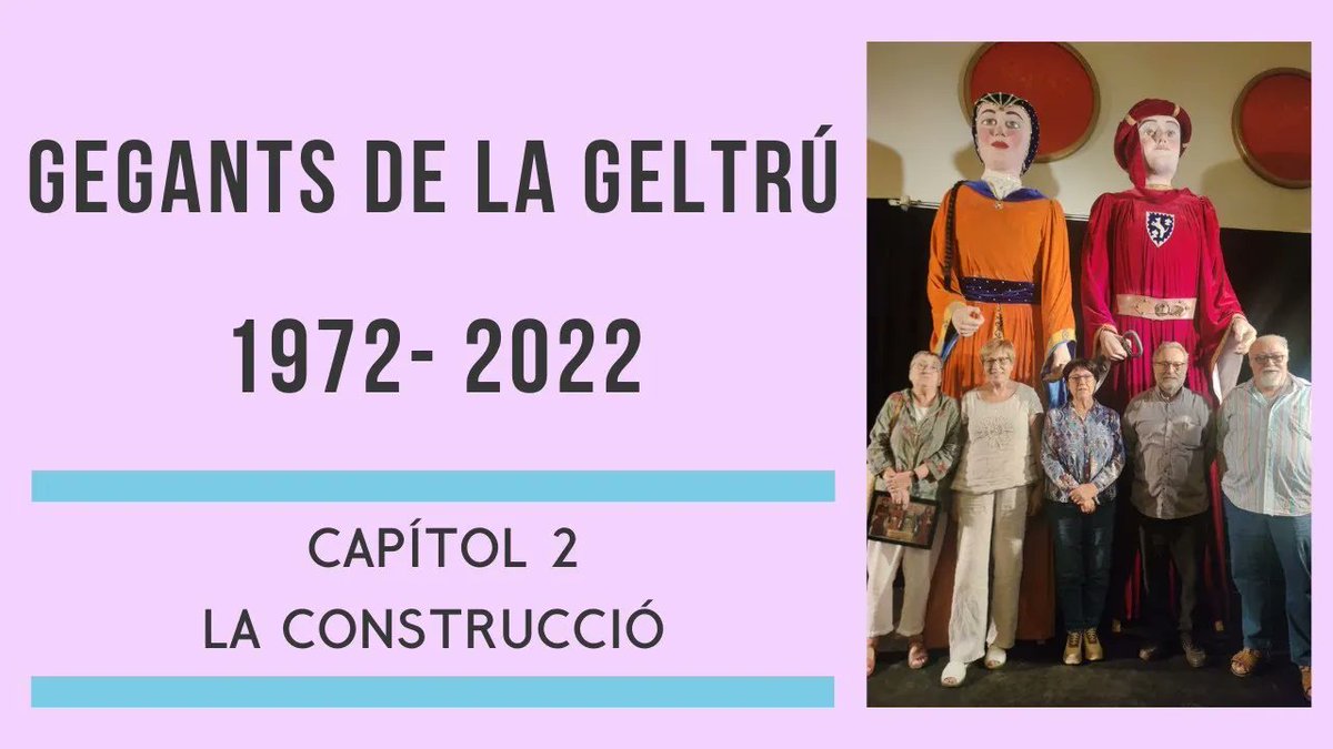 gegantsvng's tweet photo. Acabem de publicar el segon capítol del documental "Gegants de la Geltrú, 1972 - 2022', un recull dels orígens dels gegants en veu dels seus constructors, dirigit per en Jordi Castañeda i realitzat per Crispetes https://t.co/M278aIoaRq #gegants #50geltru #vng #ulderich #guisla https://t.co/Xa3M9UBMAs