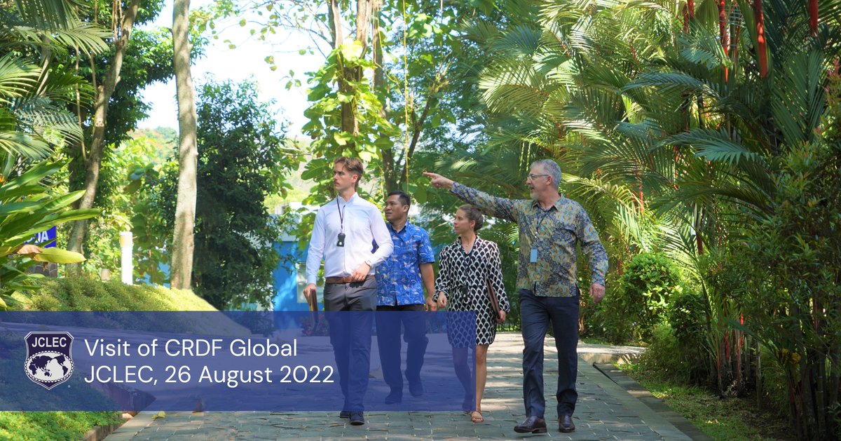JCLEC_official's tweet photo. #JCLEC management welcomed the delegates from CRDF Global. During the visit, the CRDF Global representatives were given a presentation of JCLEC vision and mission and a tour of JCLEC infrastructures. https://t.co/ewtvuNB9T3