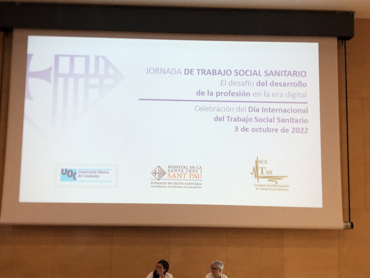 3 Octubre Día del Trabajo Social Sanitario, comenzamos la Jornada “El desafío del desarrollo de l profesión en la era digital”<a href="/UOCesalut/">UOC Estudis de Ciències de la Salut</a>