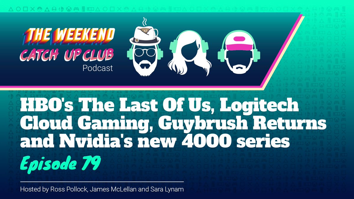 WeekendCatch's tweet photo. Happy Monday folks. #Podcast Episode 79 is now live! HBO's The Last Of Us Logitech join the cloud and Nvidia take all your money... again. Enjoy <3

Audio - https://t.co/J0Xz96MyAo
Video - https://t.co/HJcyy8W5qu

Also on other podcast platforms!
#PodernFamily #PodcastAndChill https://t.co/vMiVpv6DMP