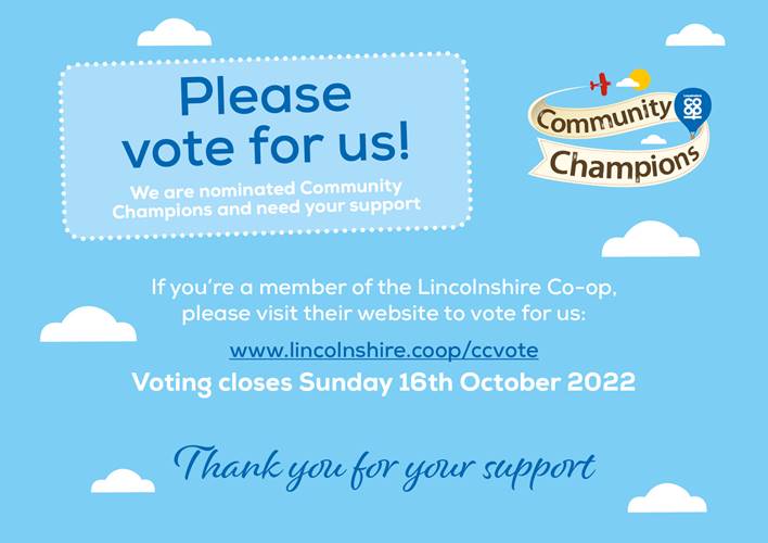 We have got through to voting round, please vote for us as we are trying to raise funds for a new kitchen and equipment! 😊