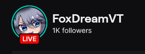FoxDreamVT's tweet photo. WE DID WE HIT 1k FOLLOWERS!!!!! THANK YOU SO MUCH!!! Updates to come soon (when I am not live still) for the re-debut stream!! ♥♥♥♥♥ https://t.co/7we4CTxtLs