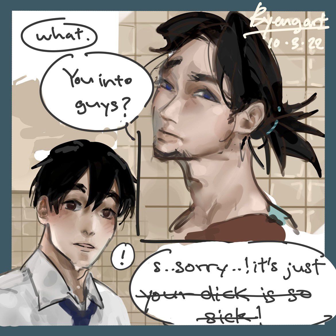 Byengart's tweet photo. Uhhhh… so he like it
#illustration #gay #yaoi #yaoismut #yaoimanhwa #yaoi18 #yaoihot #yaoiboy #yaoidicks #yaoicouple #yaoicomic #yaoiart #yaoianime #art #artwork #comic #comics #ComicArt #manga #mangaart #manhwa #manhwa18 #manhwabl #blmanga #BoysLove https://t.co/yAypQpoVJC
