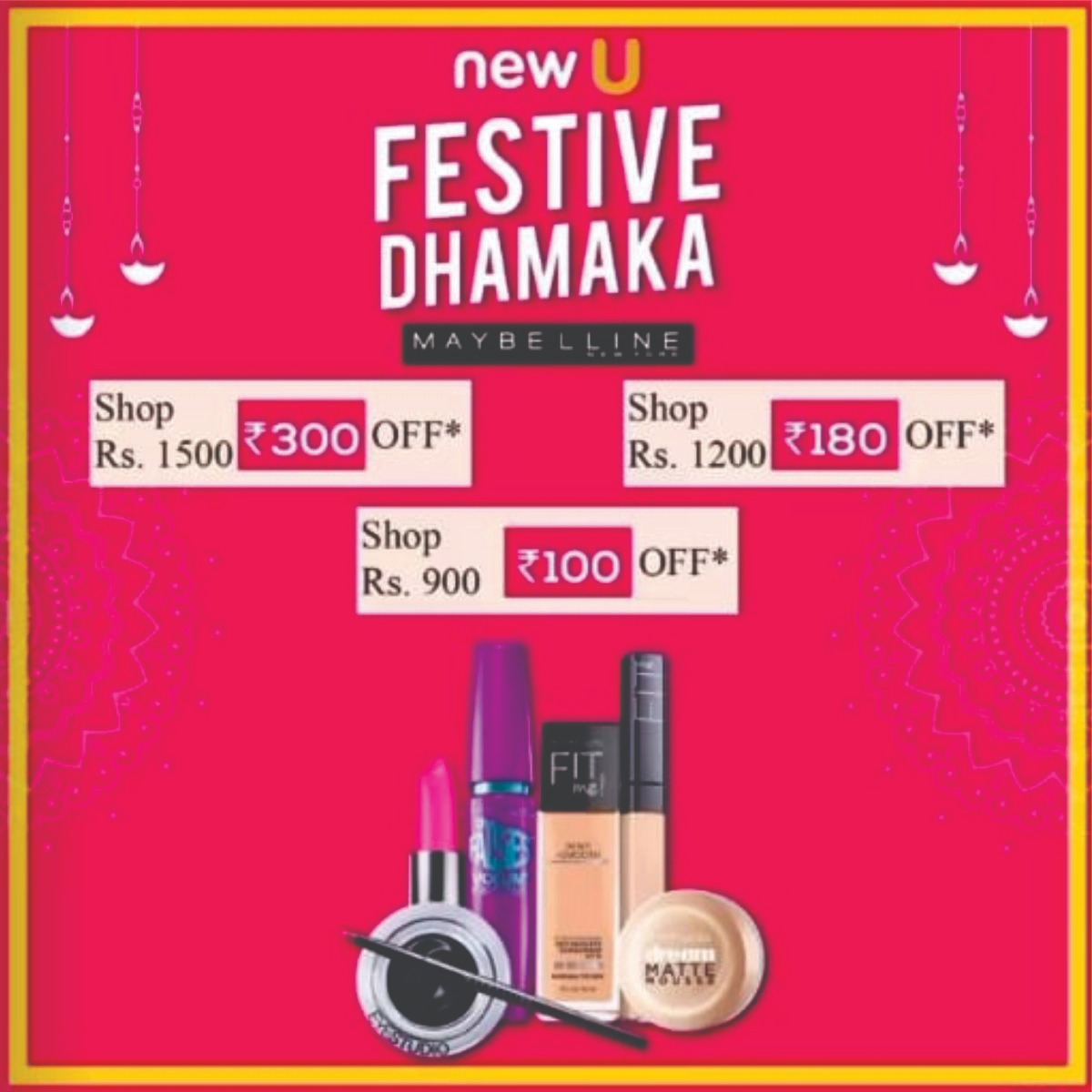 OneAwadhCenter's tweet photo. This Festive season, look the absolute best version of yourself with NewU's Festive Dhamaka offers!
Irresistible offers on your favourite brands
Visit One Awadh Center Mall to avail the festival offer
#OneAwadhCenter #Newu #offers #sale #festivaloffers #discount #Upto50PercentOff https://t.co/VHZfotX0W6