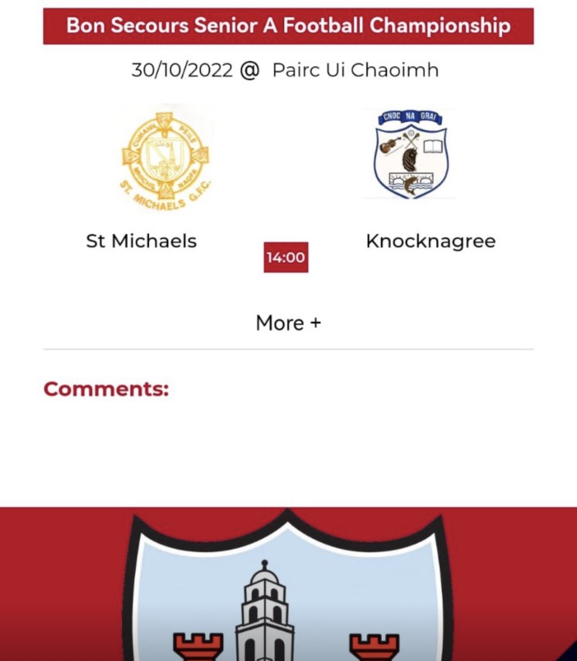 Knocknagree GAA on Twitter "Ahup! Senior A County Final details