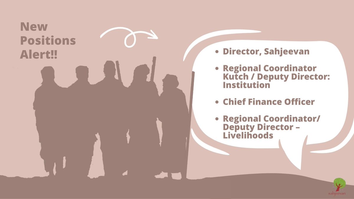 sahjeevan_'s tweet photo. We're looking for new people to join our organisation. #Sahjeevan is hiring for new positions. Click on the link to know more...
https://t.co/tETKdhvzSp
#jobalert #biodiversity #ngohiring #social #management #financeofficer #jobalert https://t.co/9HNyHaUpHh