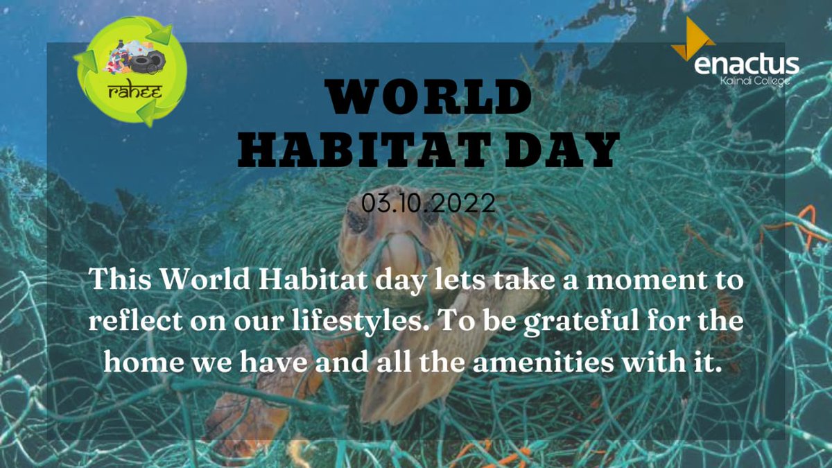 EnactusKalindi's tweet photo. This World Habitat day, join our collective efforts at Enactus Kalindi to making our planet a more livable and sustainable one for all #enactus #enactusindia #EK #enactuskalindi #worldhabitatday #projectrahee #FromTrashToTreasure https://t.co/lwL0S6s1Ag