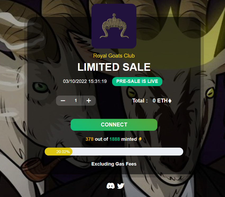 _RoyalGoatsClub's tweet photo. 🚨 Because of the bear market 🚨

🎁 We're giving away 300 WL spots🎁

🚀 WL＝feermint 🚀

📣 Quick Minting  if you are mentioned by us (only 300 NFTs on Twitter members) 📣

🔗https://t.co/4xR7TUBnEe
48h... ⏳

 #Airdrop #NFTGiveaway #FreeMint #Giveaway https://t.co/NF7bHnMEiy