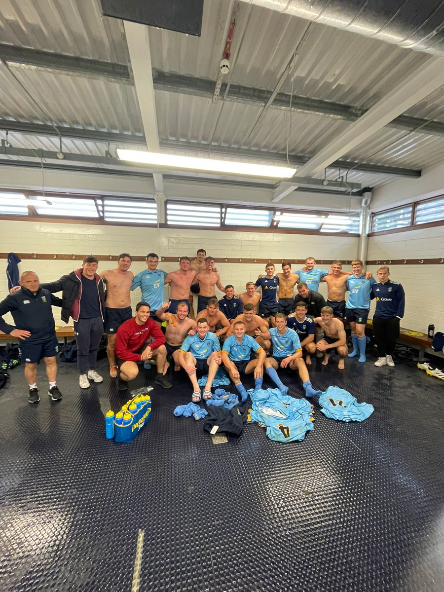 UCDRugby's tweet photo. Great win for the J1's yesterday in a very entertaining match v Old Wesley, Collidge came out on top 40 - 34 winners. It was a fitting performance for Luke Maloney's last match before heading to NY City, great to see Ben White down after last weeks injury #thankyouLukey #adastra https://t.co/khoOOeH7V8