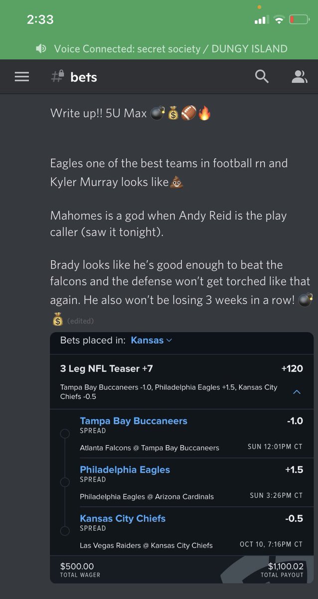 Notswervee's tweet photo. Letting the discord eat early this week 💣 https://t.co/QGdXDKf1aU