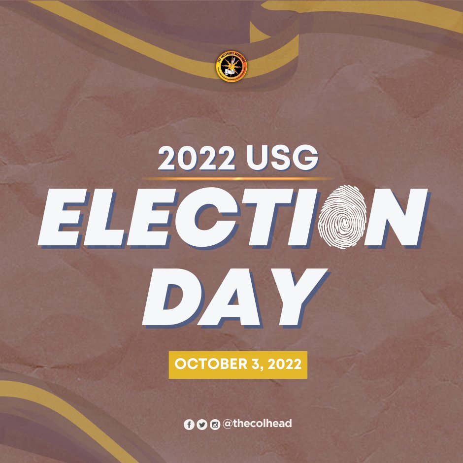 thecolhead's tweet photo. To the chosen few, use your voice and decide the course of this academic year for the students, by casting your vote in the University of Southeastern Philippines’ (USeP) University Student Government (USG) elections! 

#2022USGElections https://t.co/FxlIaNQh32