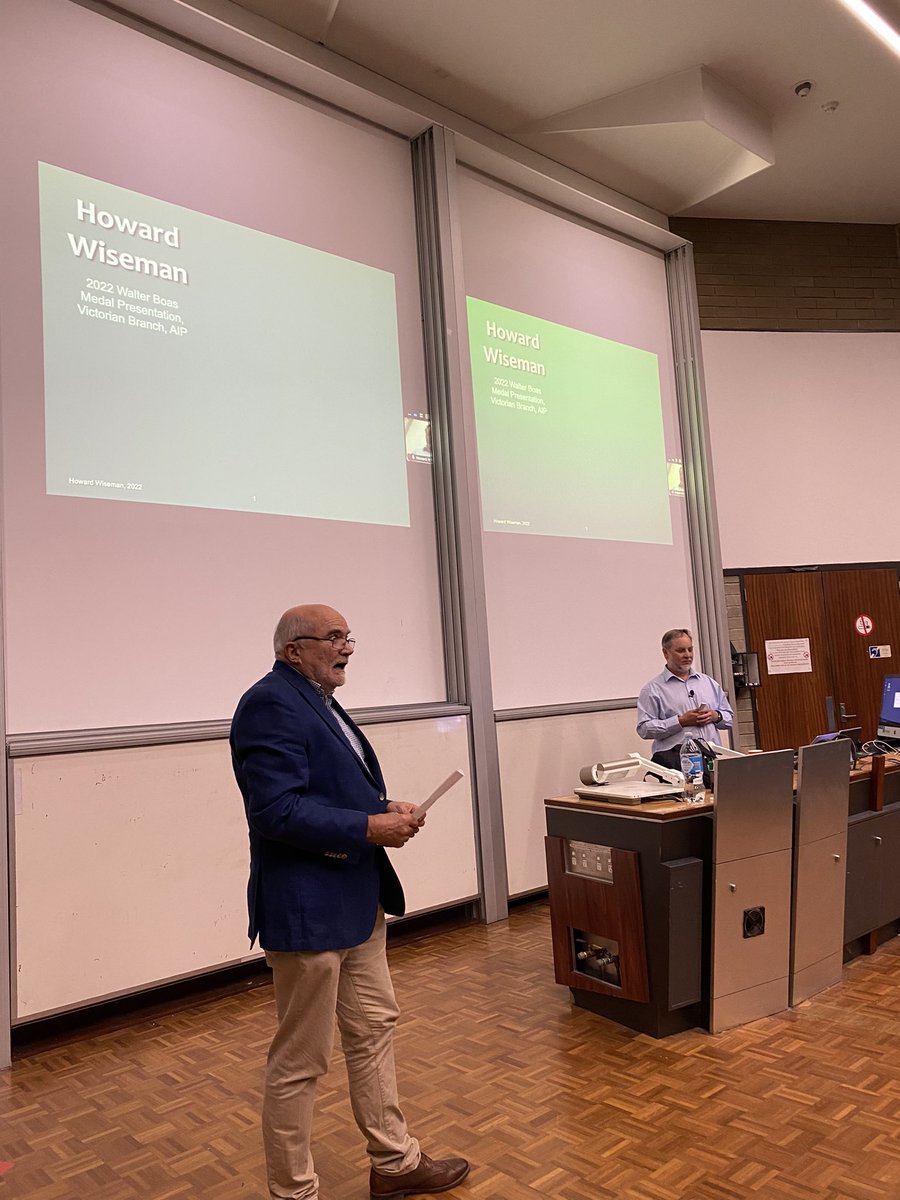 It is an absolute pleasure to see Prof Howard Wiseman from Griffith University deliver the AIP Walter Boas public lecture here at <a href="/UniMelb/">Baba1337</a> <a href="/AIPVicBranch/">Australian Institute of Physics - Vic Branch</a>