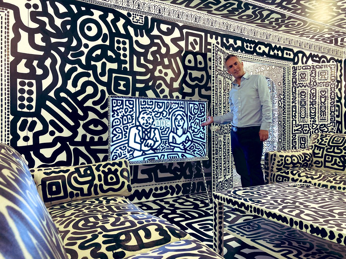 Tim Muffett (@timmuffett) on Twitter photo We’re live from the home of <a href="/itsmrdoodle/">Mr Doodle</a> on @bbcbreakfast - he’s only doodled his entire house. Plus <a href="/jonkay01/">Jon Kay ☕️</a> and <a href="/sallynugent/">Sally Nugent</a> in doodle form…. We’re live from the home of <a href="/itsmrdoodle/">Mr Doodle</a> on @bbcbreakfast - he’s only doodled his entire house. Plus <a href="/jonkay01/">Jon Kay ☕️</a> and <a href="/sallynugent/">Sally Nugent</a> in doodle form….