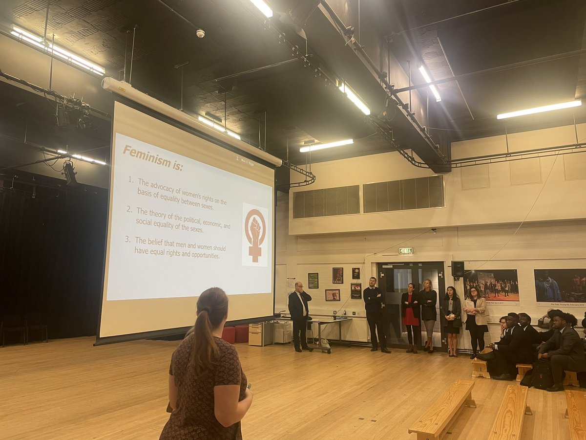 STAC6thform's tweet photo. Important assembly this morning about feminism and its misconceptions. https://t.co/WKBw4cgvIT
