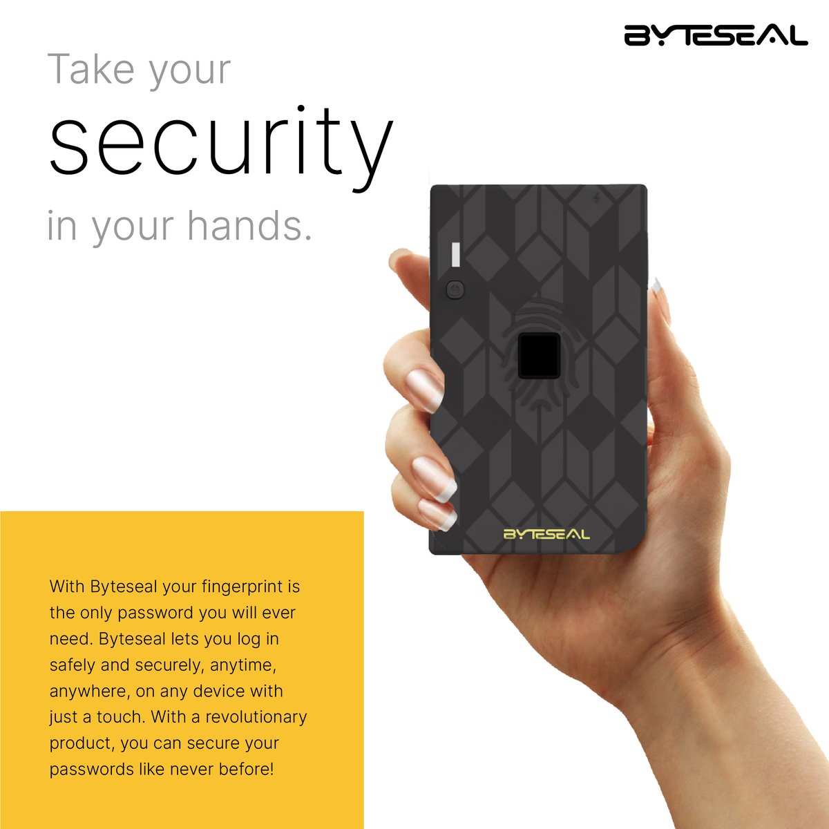 Byteseal_it's tweet image. Login securely - anytime, anywhere - with your fingerprint. 

#passwordlesslogin #cybersecurity