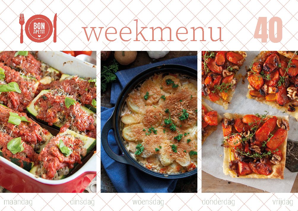 De #werkweek weer gestart en dat begint natuurlijk met een nieuw #weekmenu vol met lekkere recepten. Wat dacht je van gevulde #courgette, een #vispannetje of Thaise groene #curry. Ik ben benieuwd welk #recept je zeker eens wilt gaan proberen?😍👩‍🍳🍅🥒🥗🍲
bonapetit.nu/weekmenu/weekm…