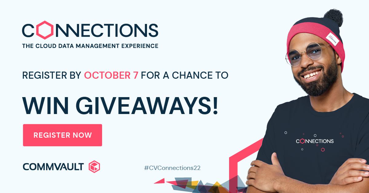 Did someone say SWAG!?! Interested in your chance to win #CVConnections22 gear? Enter to win in just 2 easy steps. 
1. Register for our event by October 7th 
2. Attend the event on November 2nd/3rd in your local time zone. 
Step 1 is just a click away: ow.ly/4SnM1040GWO