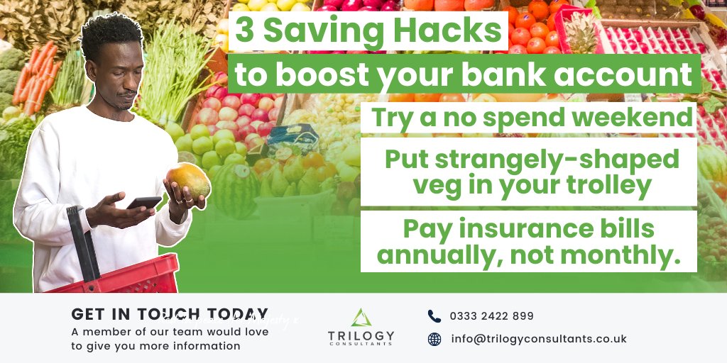 With a tough winter period ahead, it's important that you are saving by any means necessary 👌

Try these savings hacks to save a dime or two... 😁

#SavingTips #SavingMoneyTips