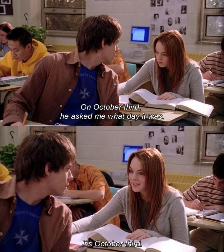 It’s October 3rd. Happy #MeanGirlsDay