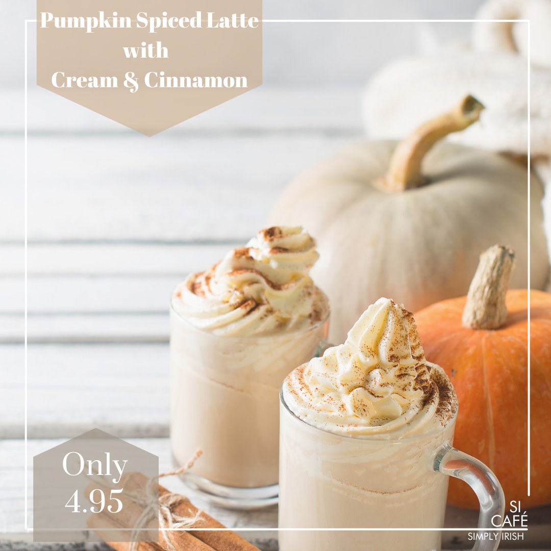 It's Pumpkin Spiced Latte season!🍂

Available in all SI Cafés!