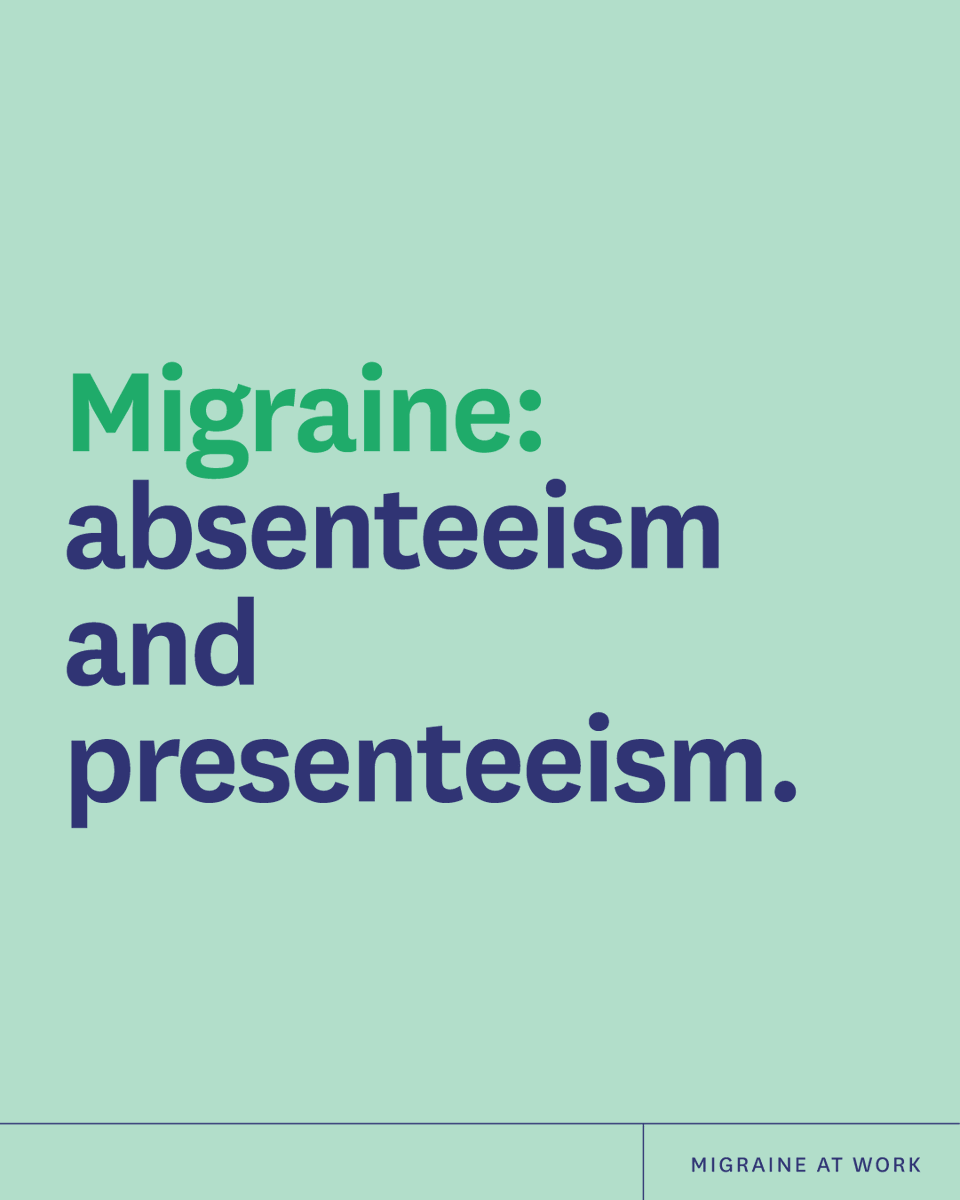 EMHAlliance's tweet photo. Migraine causes absenteeism and, what’s worse, presenteeism. Ignoring this fact will not make it less real.

#MigraineAtWork #Migraine #Headache #HealthWork #Workplace #HR https://t.co/a0iFSBKU4R