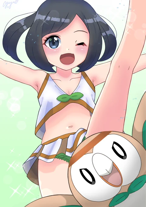 チアガールミヅキ(cheer girl Selene) #ポケモンイラスト 