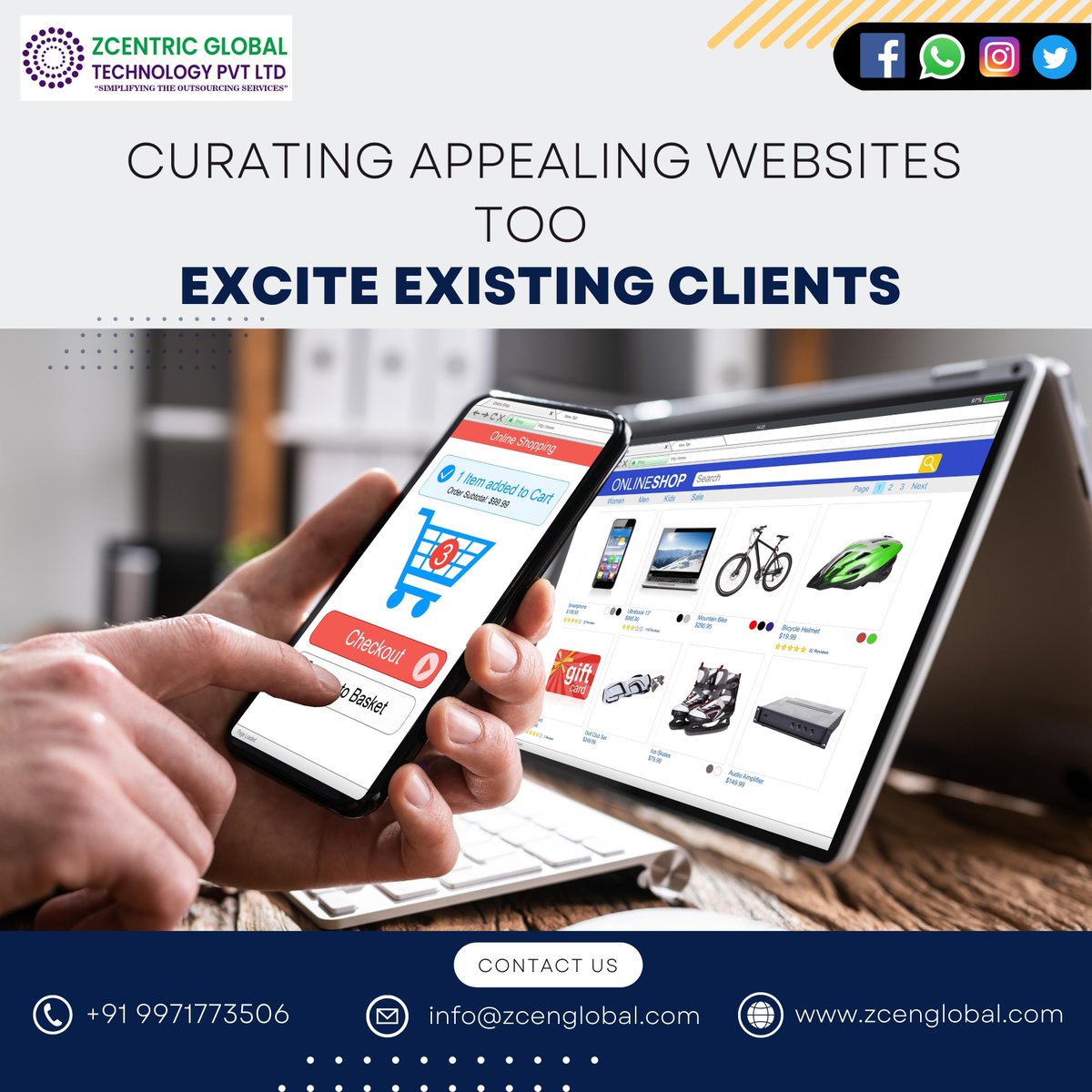 zcentricglobal's tweet photo. We are the best web design company in #Gurgaon, to create lucrative #website designs that stimulate the #engaging rate target inflow audience and convert them into your clients.
📞: +91 9971773506
🌏 Visit: https://t.co/jis6CKrt3n
#webdesign #mobileappdevelopment #smallbusiness https://t.co/0fHctqfi9O