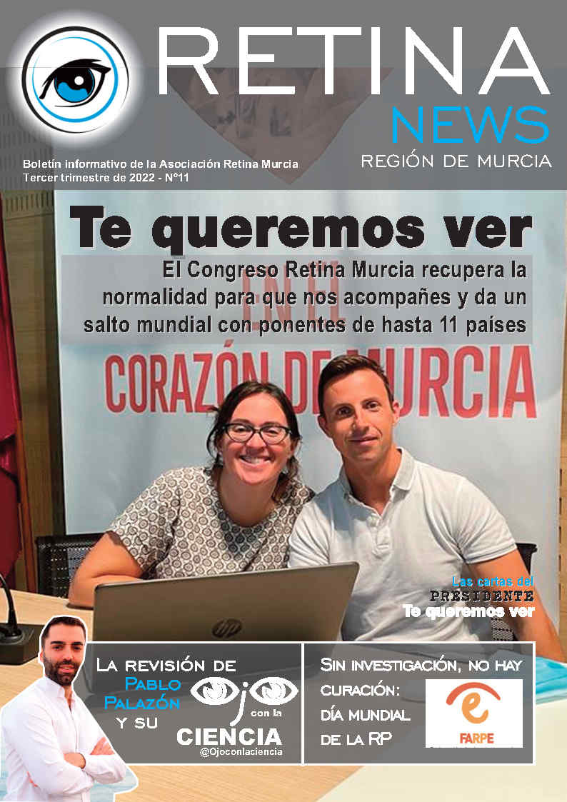 RetinaMurcia's tweet photo. Nuevo número de la revista #RetinaNews con toda la información sobre el I Congreso Internacional de #RetinaMurcia
Descubre la actualidad del mundo de la #BajaVisión también en formato audible https://t.co/qnlfIadEPa
#DHR #retinadystrophies #CongresoRetinaMurcia https://t.co/so6sb8vvSL