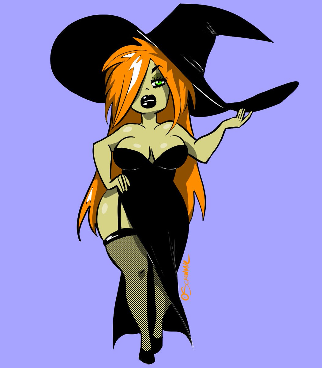 screwmie's tweet photo. It's October and we all know what that means🧙🎃👻 #witch #halloween #pinup https://t.co/ql1NfjvDU6