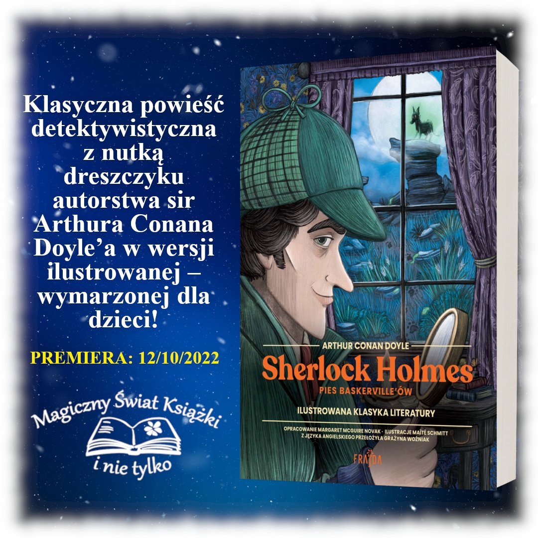 SWgielewska's tweet photo. 🕵️♀️ Czy są tu miłośnicy przygód Sherlocka Holmesa? 😍 Ja do nich zdecydowanie należę i - nie wiem jak wy - ale z przyjemnością sięgnęłabym po tę książkę 🥰
https://t.co/wIMWzeLtuO
#frajda #sherlockholmes #sherlock #book #BookTwitter #booktok #booktwt #ksiazka https://t.co/YYpaaNZ2IP