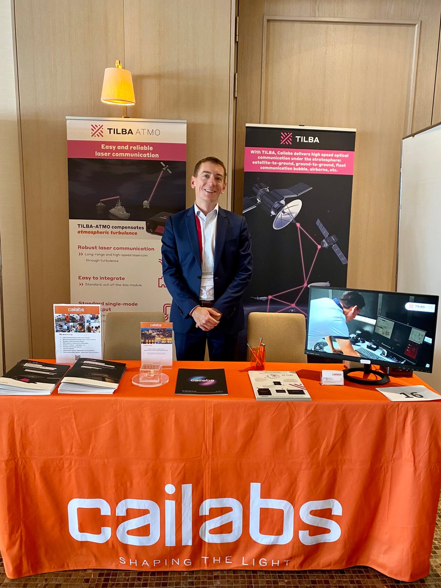 CAILabs's tweet photo. If you are attending the #ICSO2022 confenrence this week, stop by our Cailabs booth 16 to discuss OGS with Olivier!
#newspace #conference #ogs #tilba #lasercom #spacetech https://t.co/YHSIEO7Zio